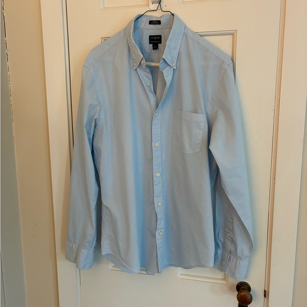J. Crew Light Blue Casual Button Down Shirt